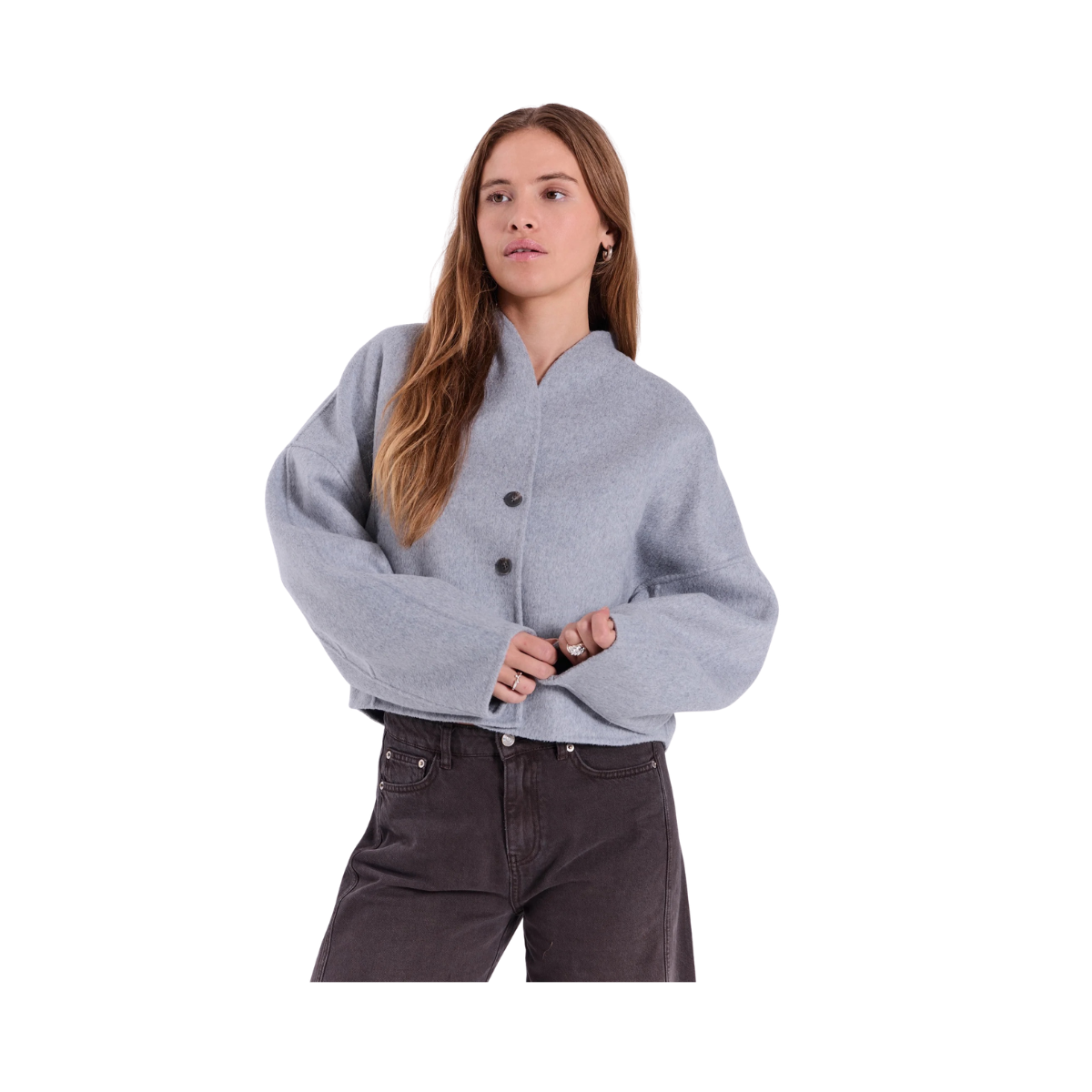 Evira Light Jacket - Light Grey Melange