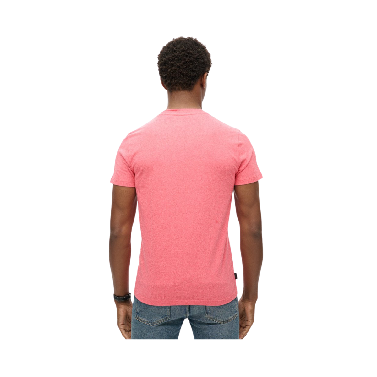 Essential Logo EMB Tee - Punch Pink Marl