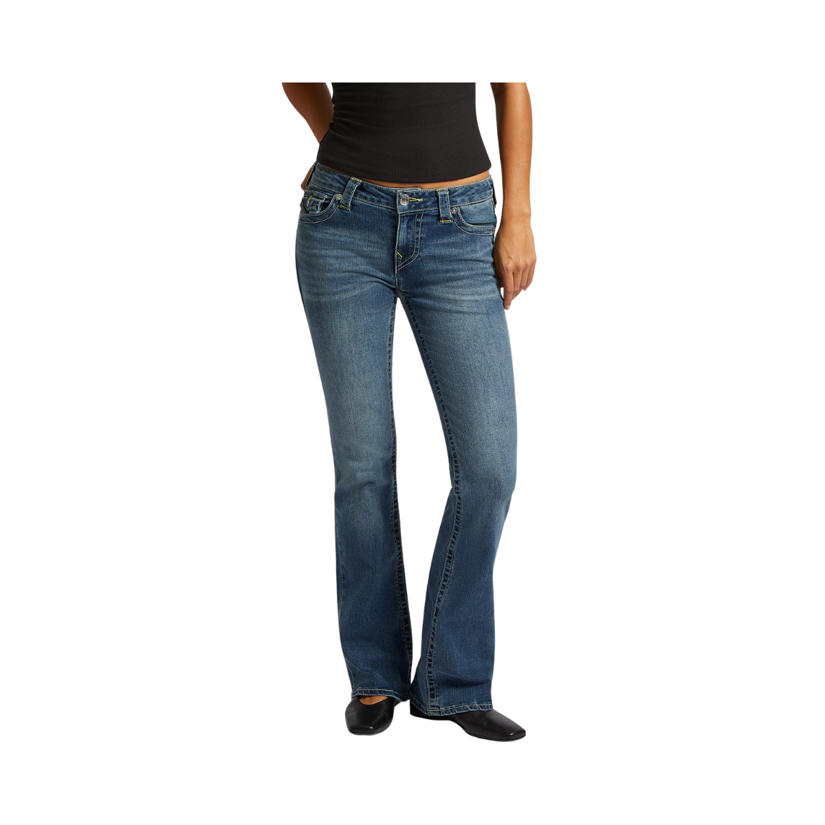 Becca Mid Rise Boot Cut Flap - Arabella