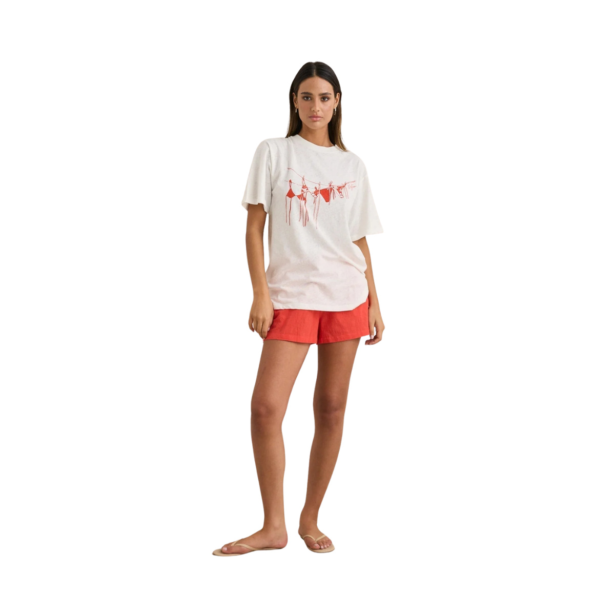 Melia Oversized T-Shirt - red