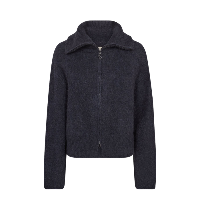 MMHulda Knit Zip Cardigan - Salute Navy