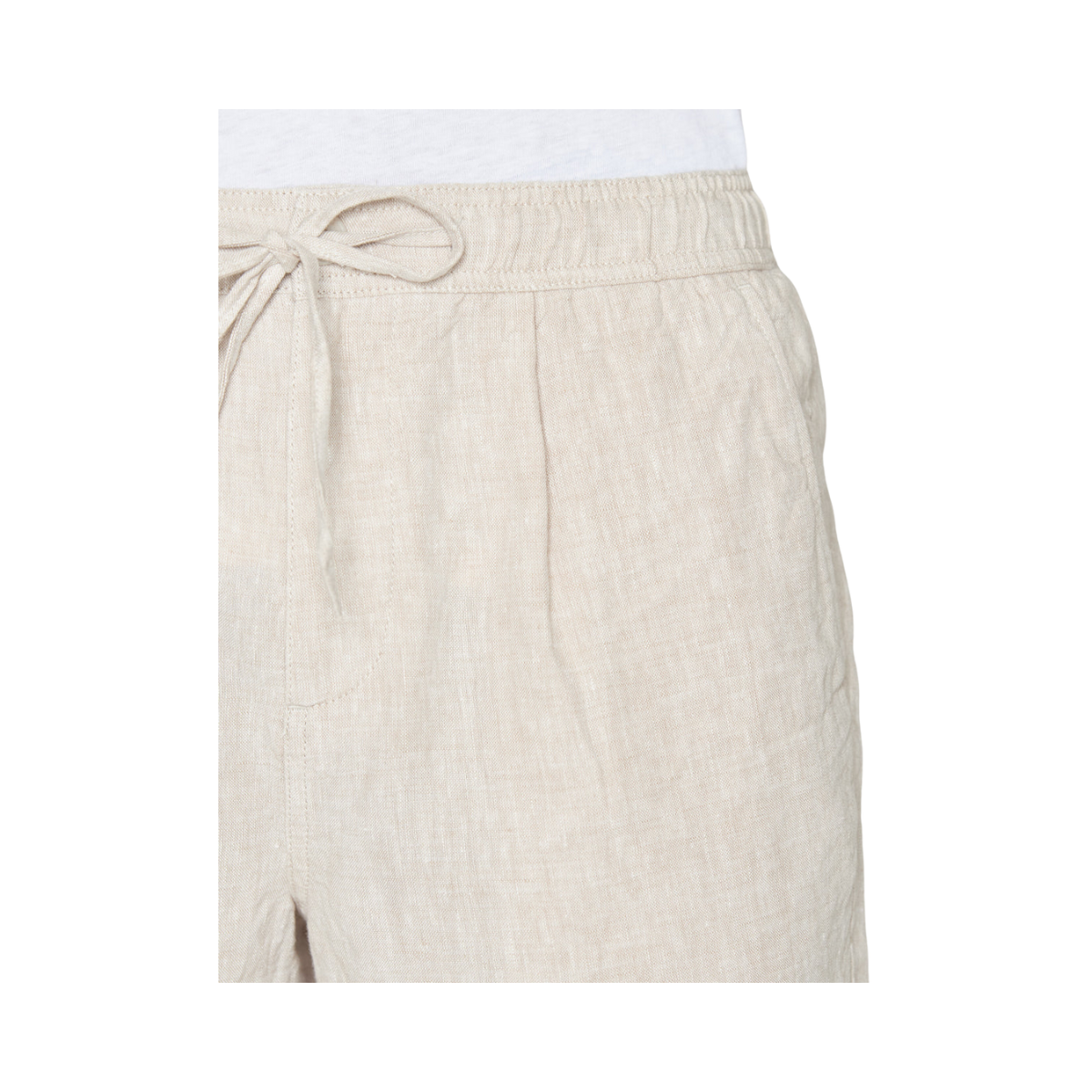 Loose Linen shorts - Light Feather Gray