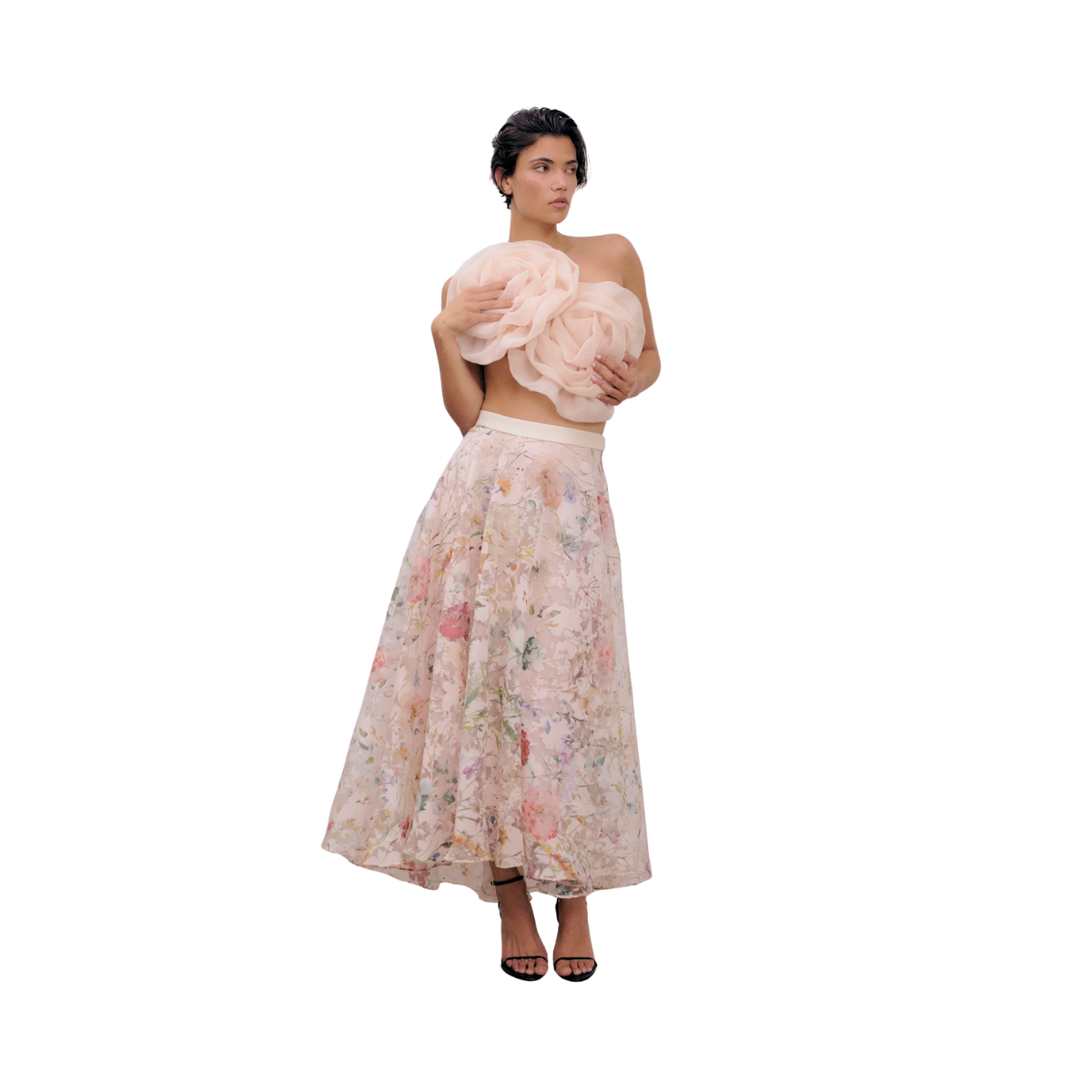 Gardenia Skirt - Dainty Floral