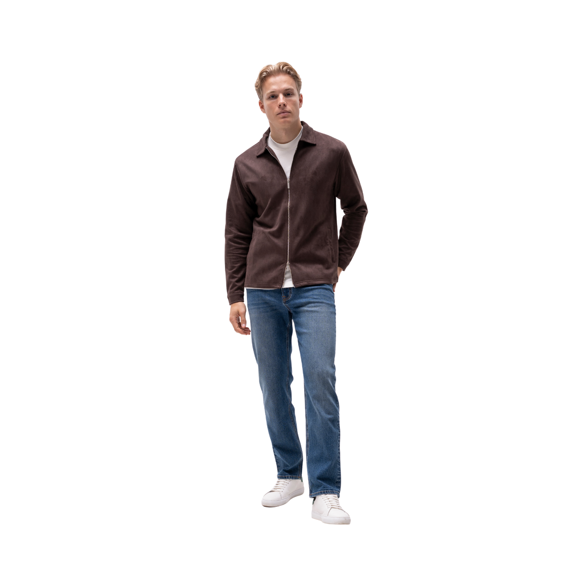 Denki Zip Jacket - Dark Brown