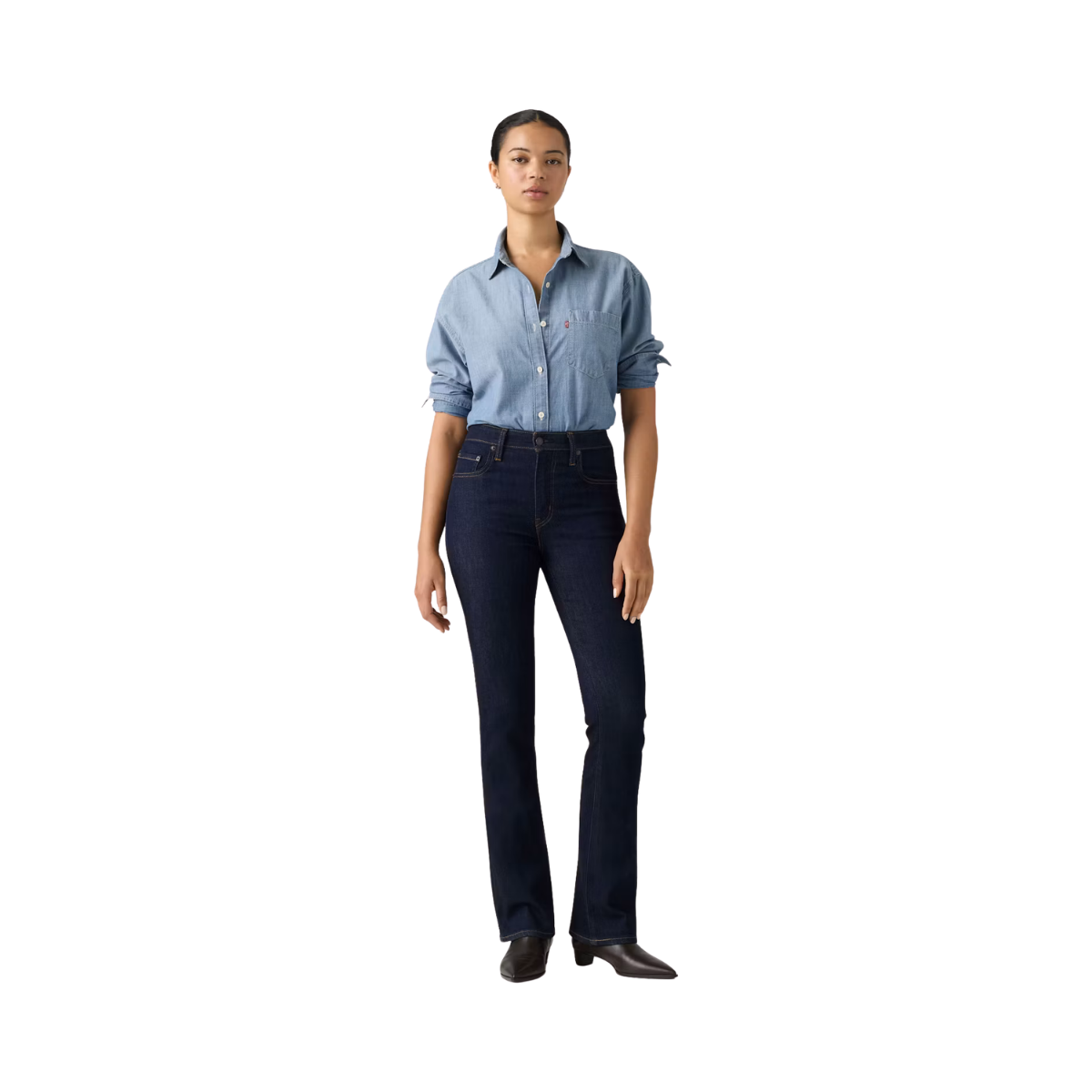 725 High Rise Bootcut - True Blue Rinse