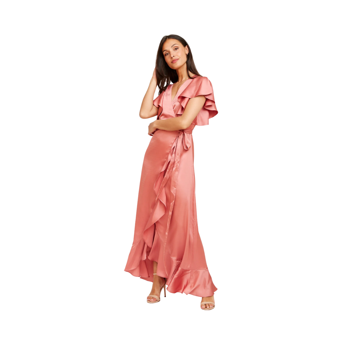 Shauni Dress - Rust Pink