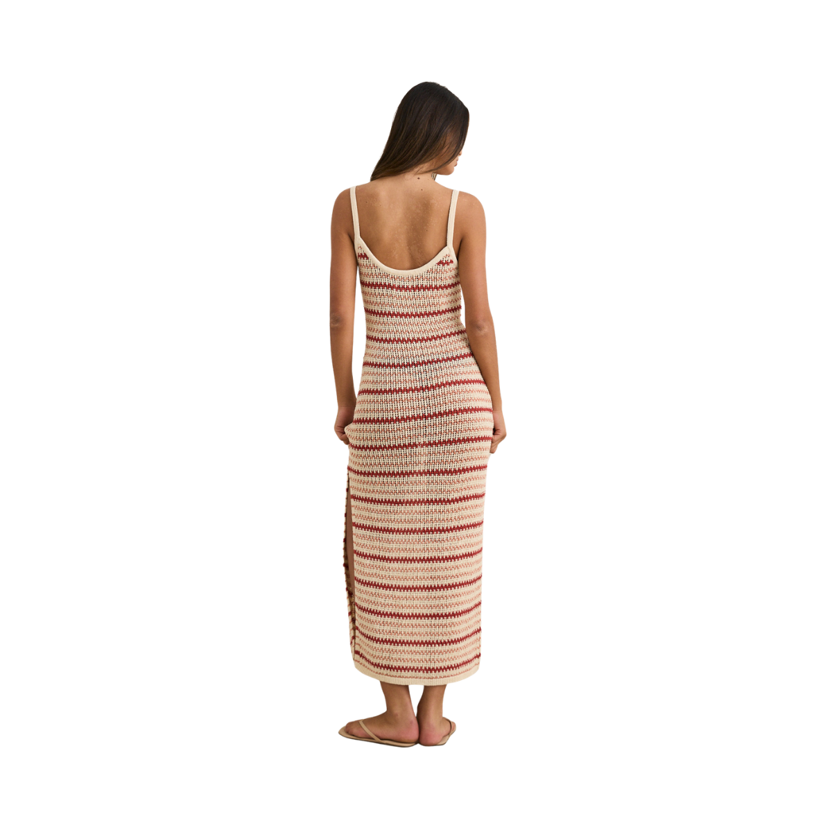 Tami Stripe Knit Maxi Dress - Watermelon