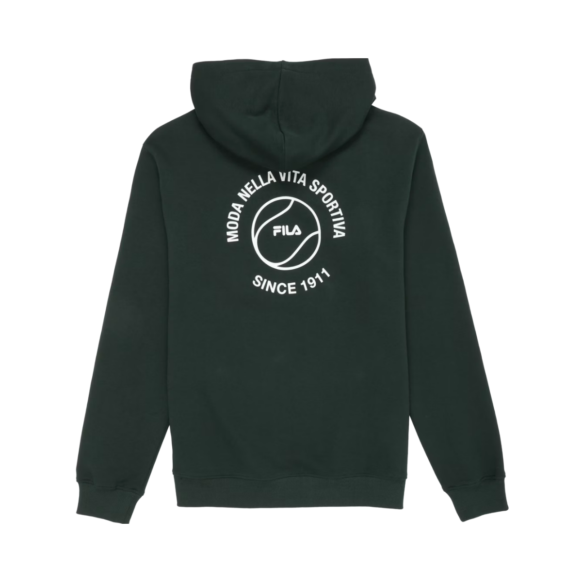 Andalo Graphic Brushed Hoodie - Scarab
