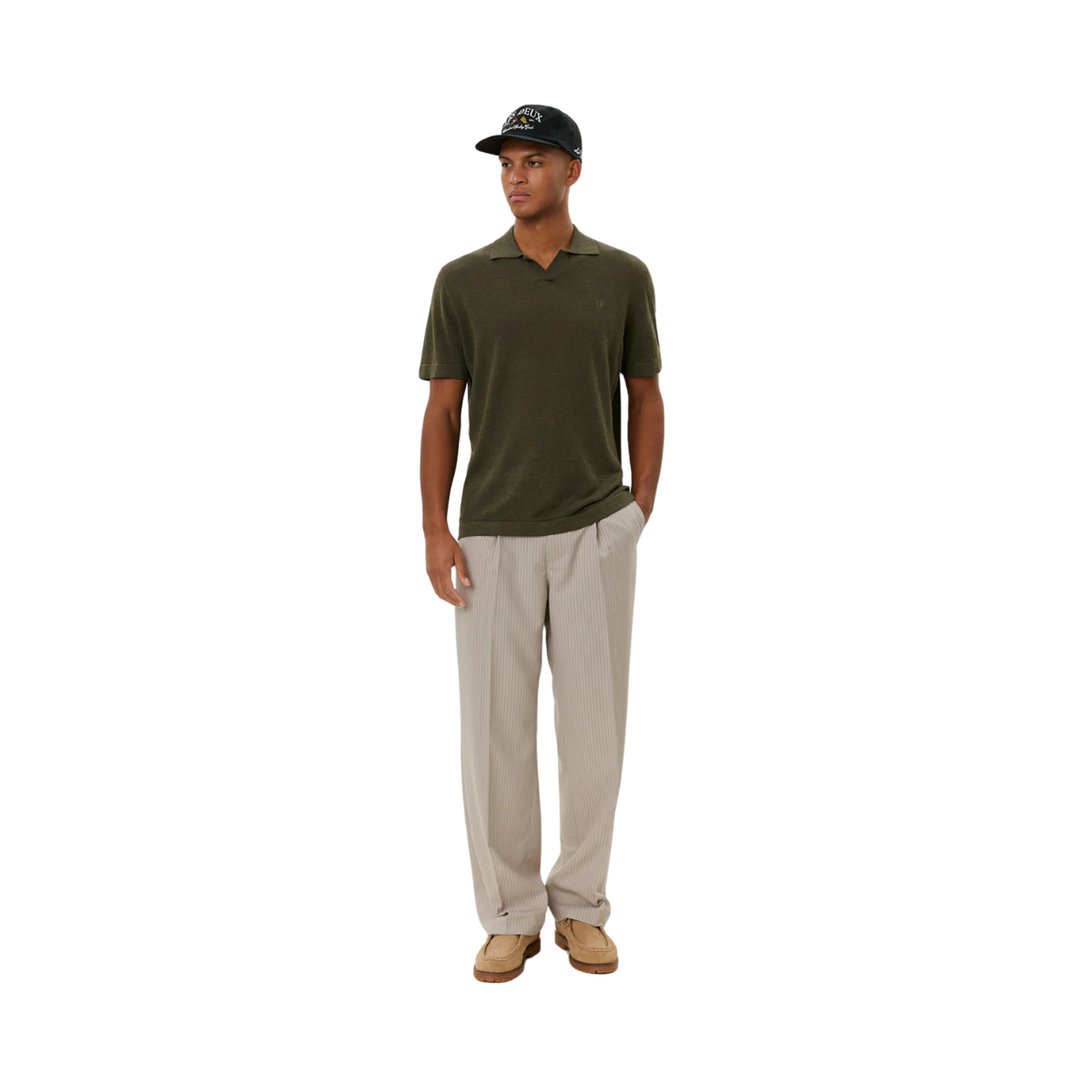 Emmanuel Polo Knit - Forest Green