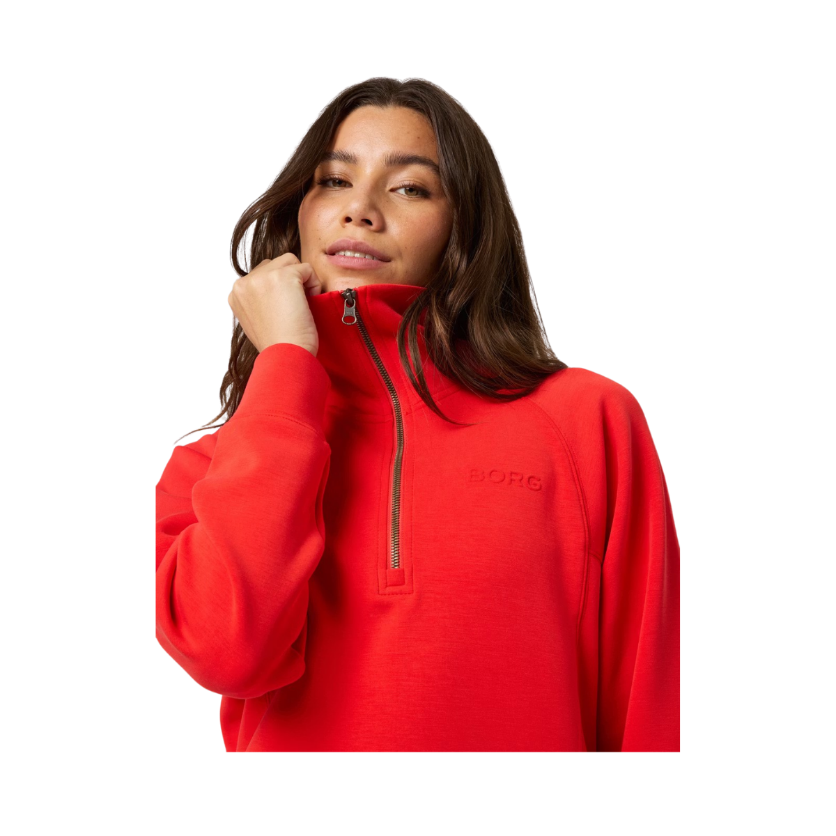 Studio Soft Halfzip Sweatshirt - Flame Scarlet