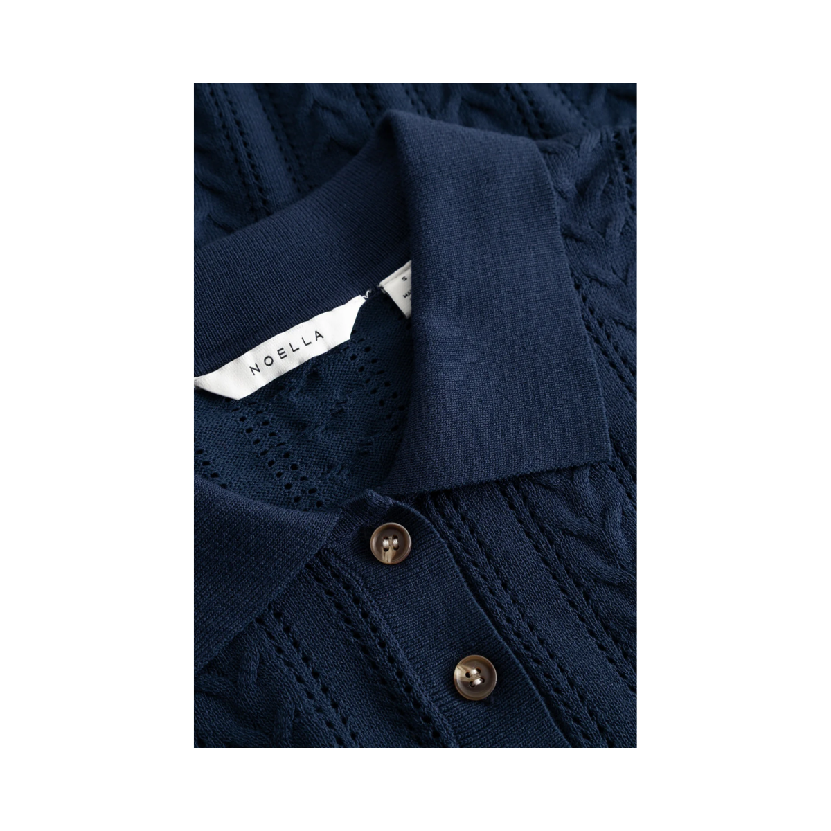 N-Mecca LS Knit Polo - Navy