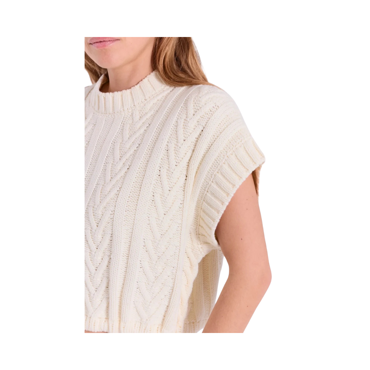 Neel Knit Waistcoat - off-white