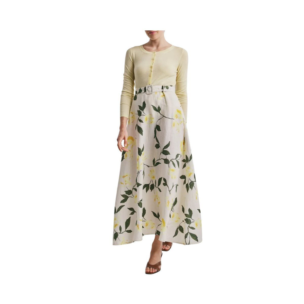 Linen Maxi Skirt - Sunlight