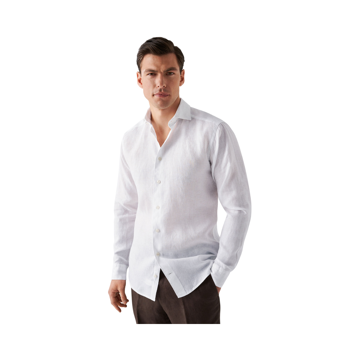 Contemporary Fit Casual Shirt - White