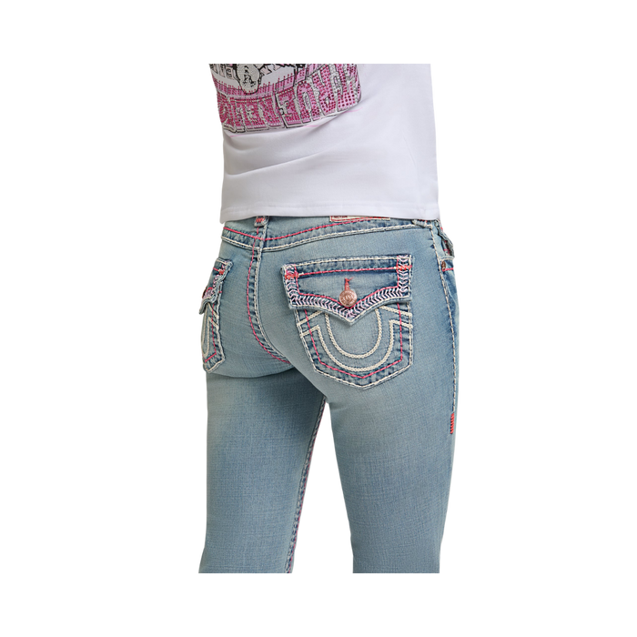 Becca Mid Rise Bootcut Super T Flap - JPQL Seaside Pearl