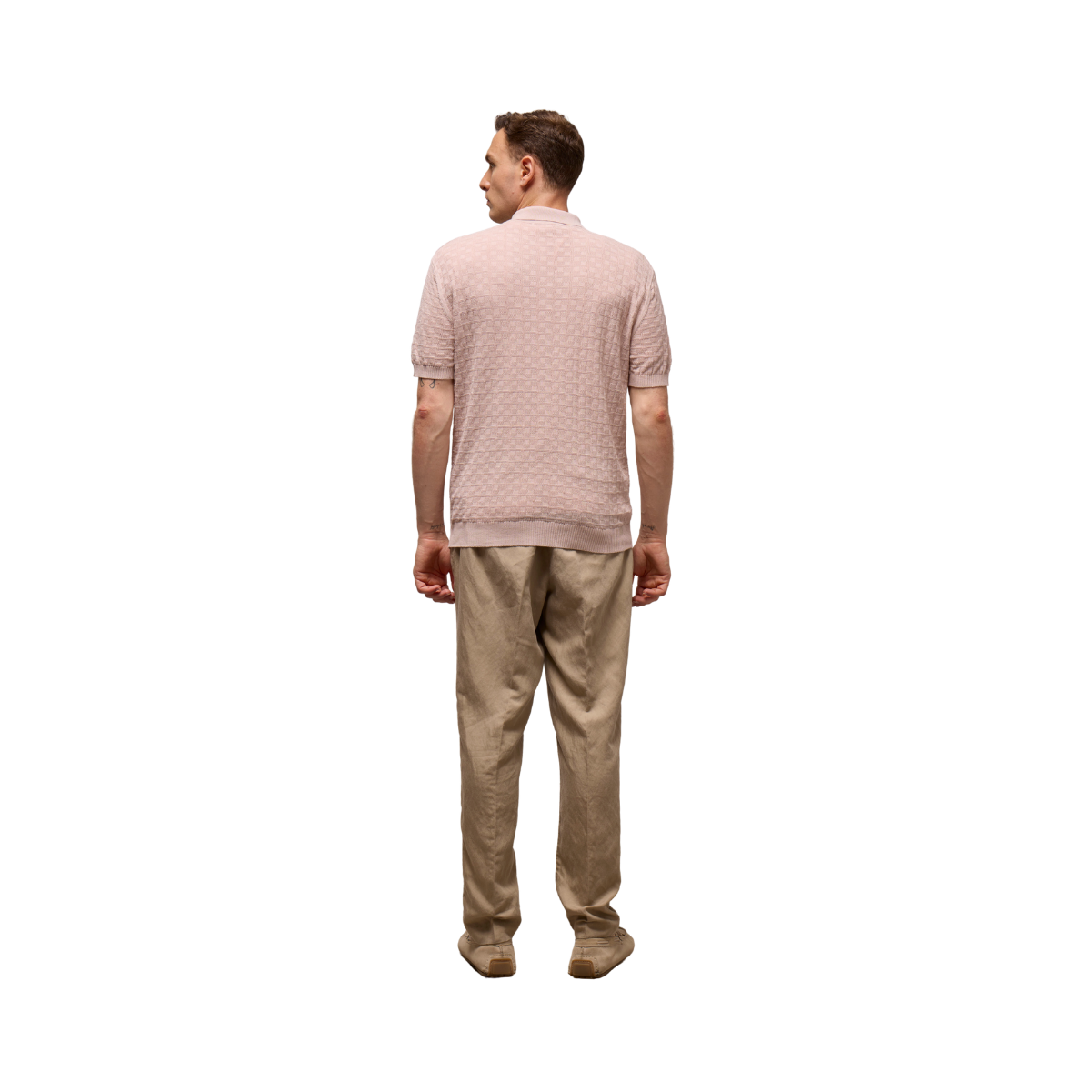 Polo Quadro Organic Cotton Crepe - Shell