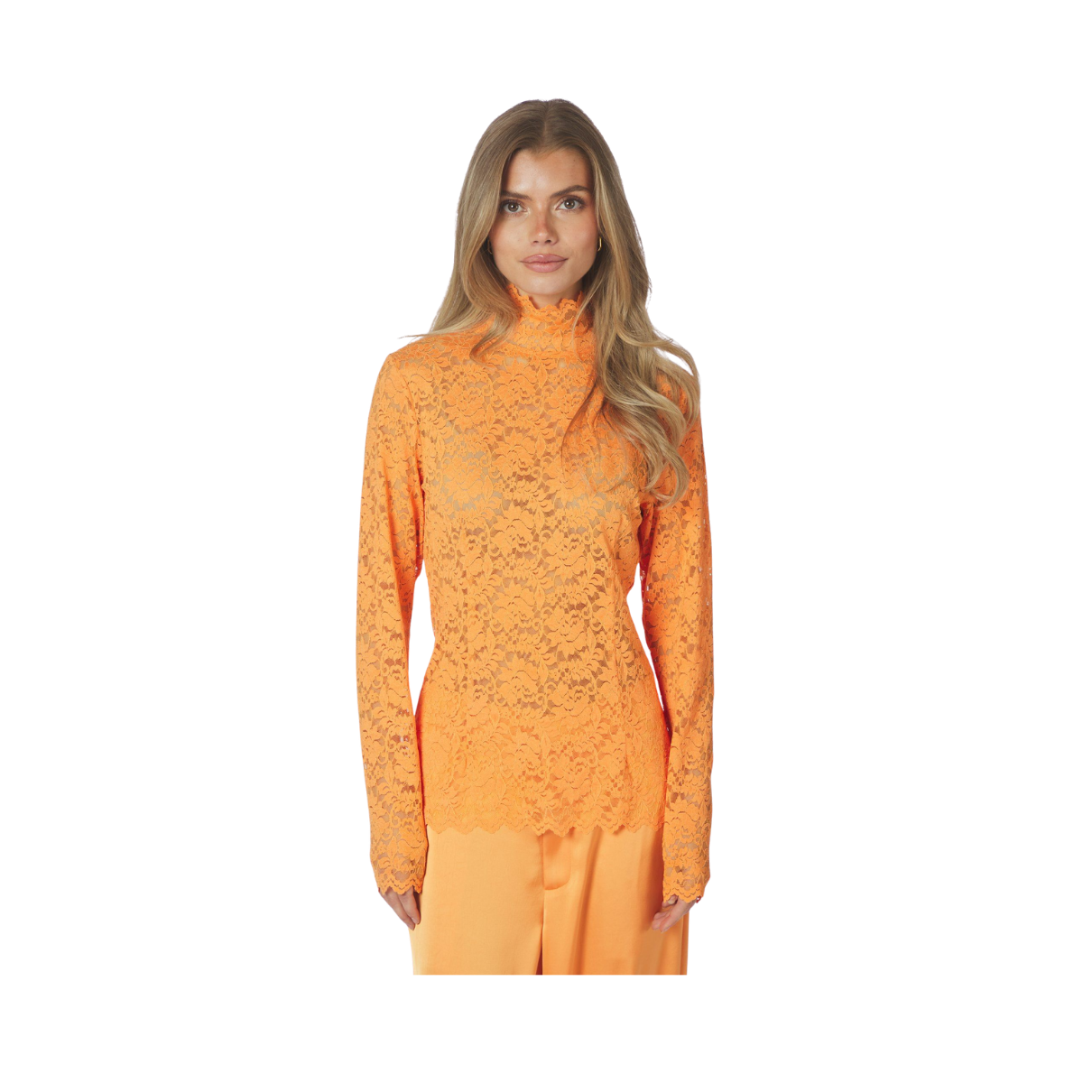 Liza Laceflower Blouse - Orange