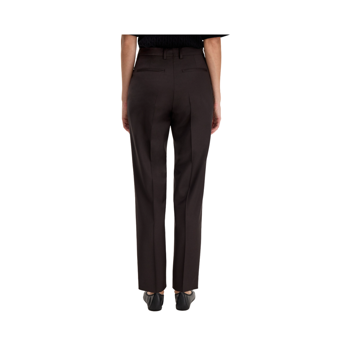 Emma Cropped Trousers - Dark Chocolate