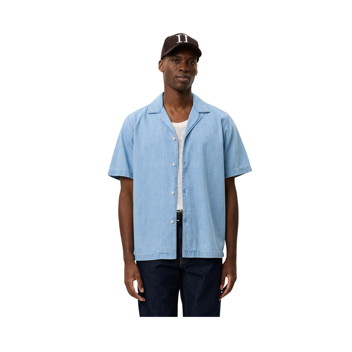 Lesley Denim SS Shirt - Light Indigo Wash