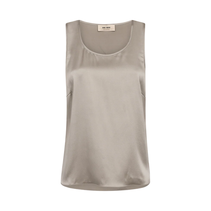 Astrid Silk Tank Top - Mourning Dove