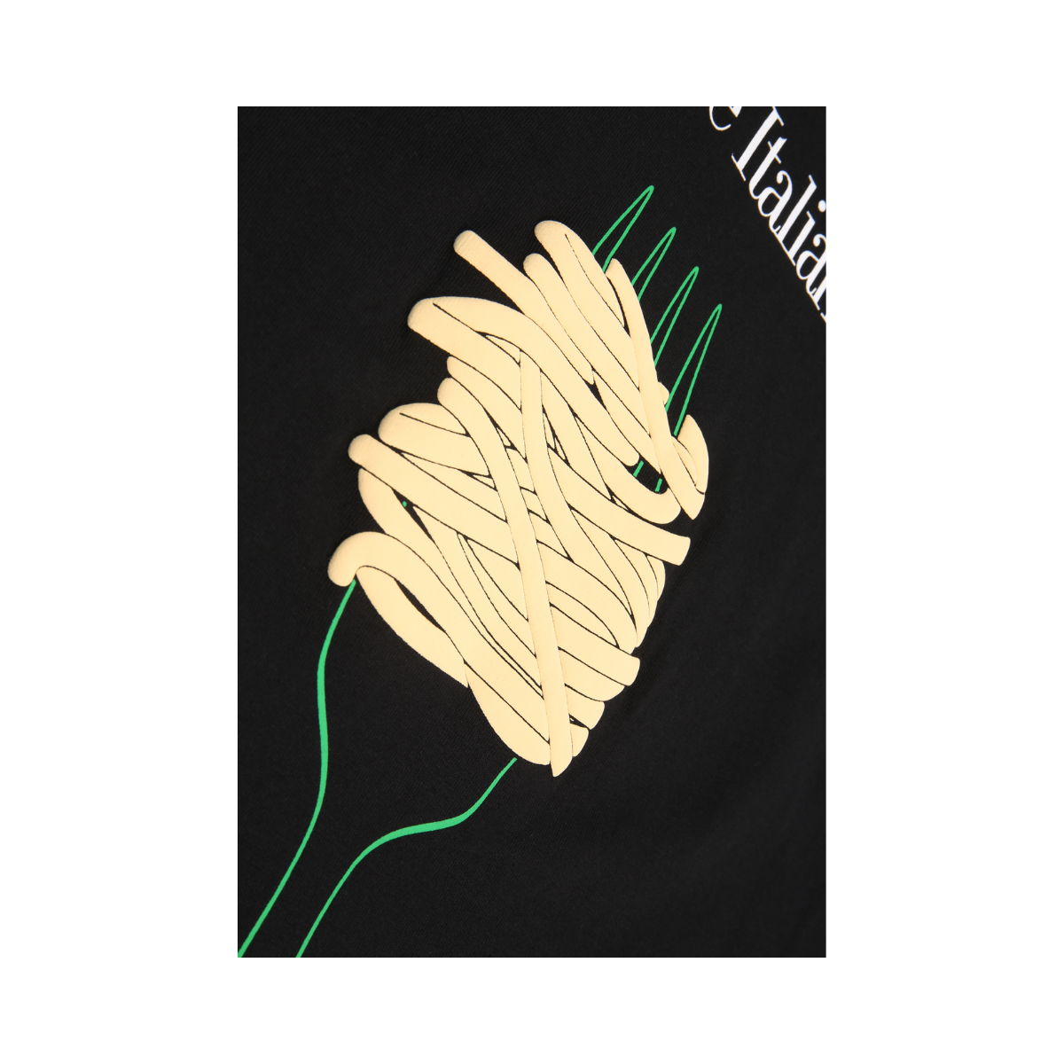 Navigli Pasta Graphic T-Shirt - Black