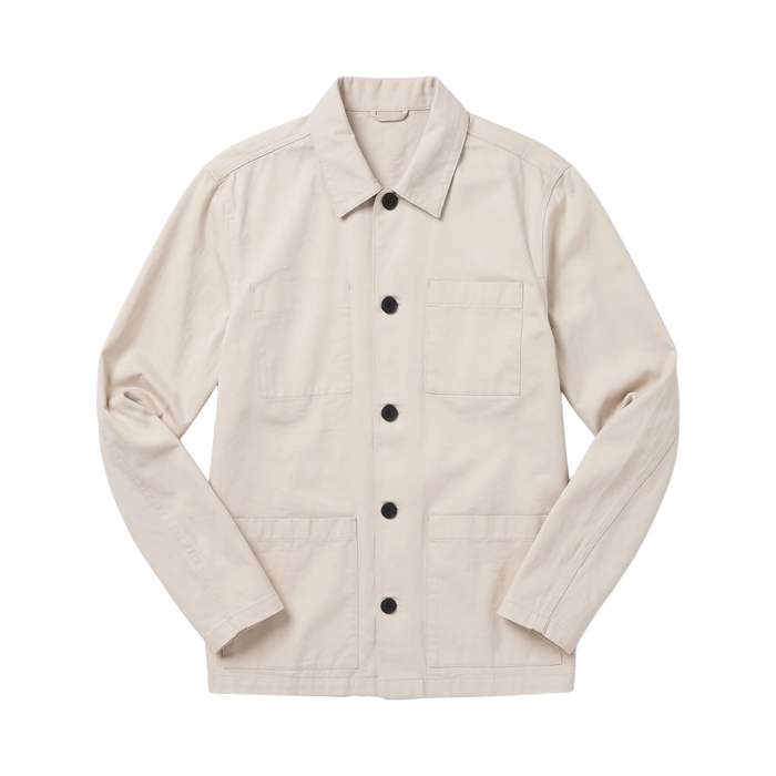 Twill Core Overshirt - Light feather gray