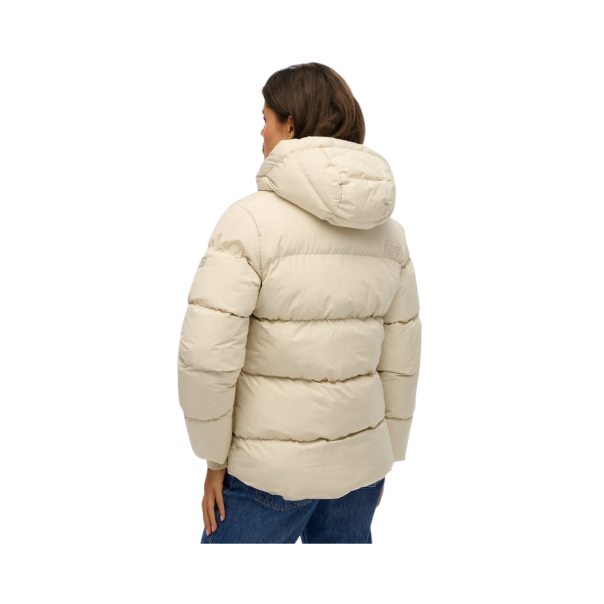 Hooded 5 Baffle Sports Puffer - RUT Oat Bran