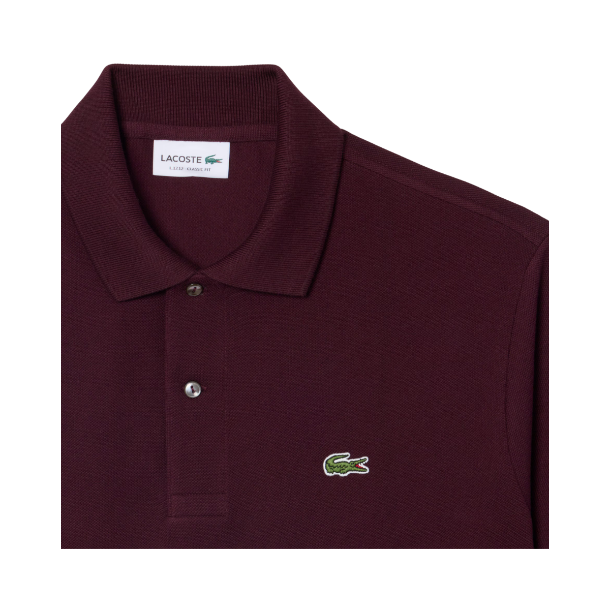 Short Sleeved Ribbed Coll - Chestnut brown