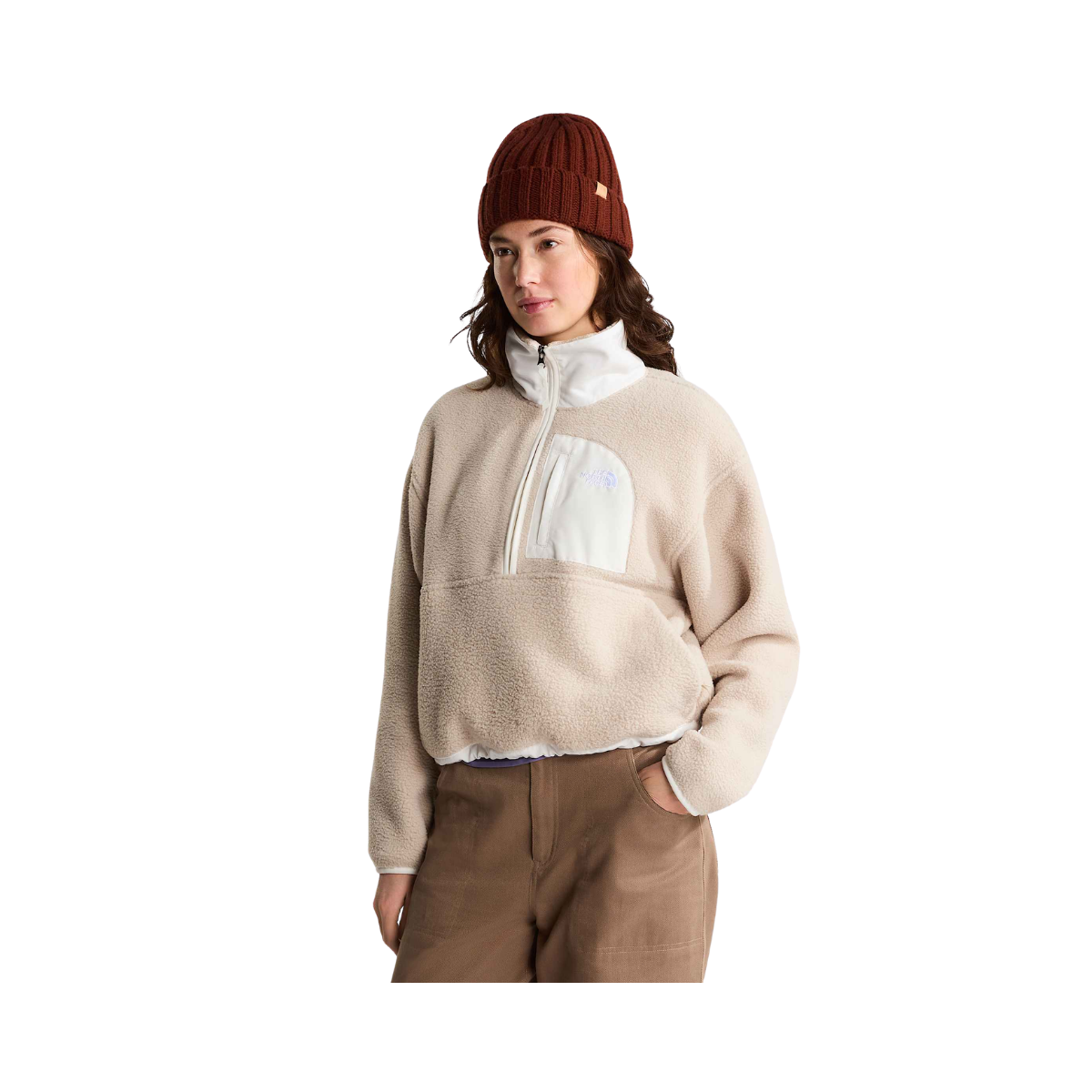 W Yumiori Off Peak Half Zip Jacket - Timeless Taupe