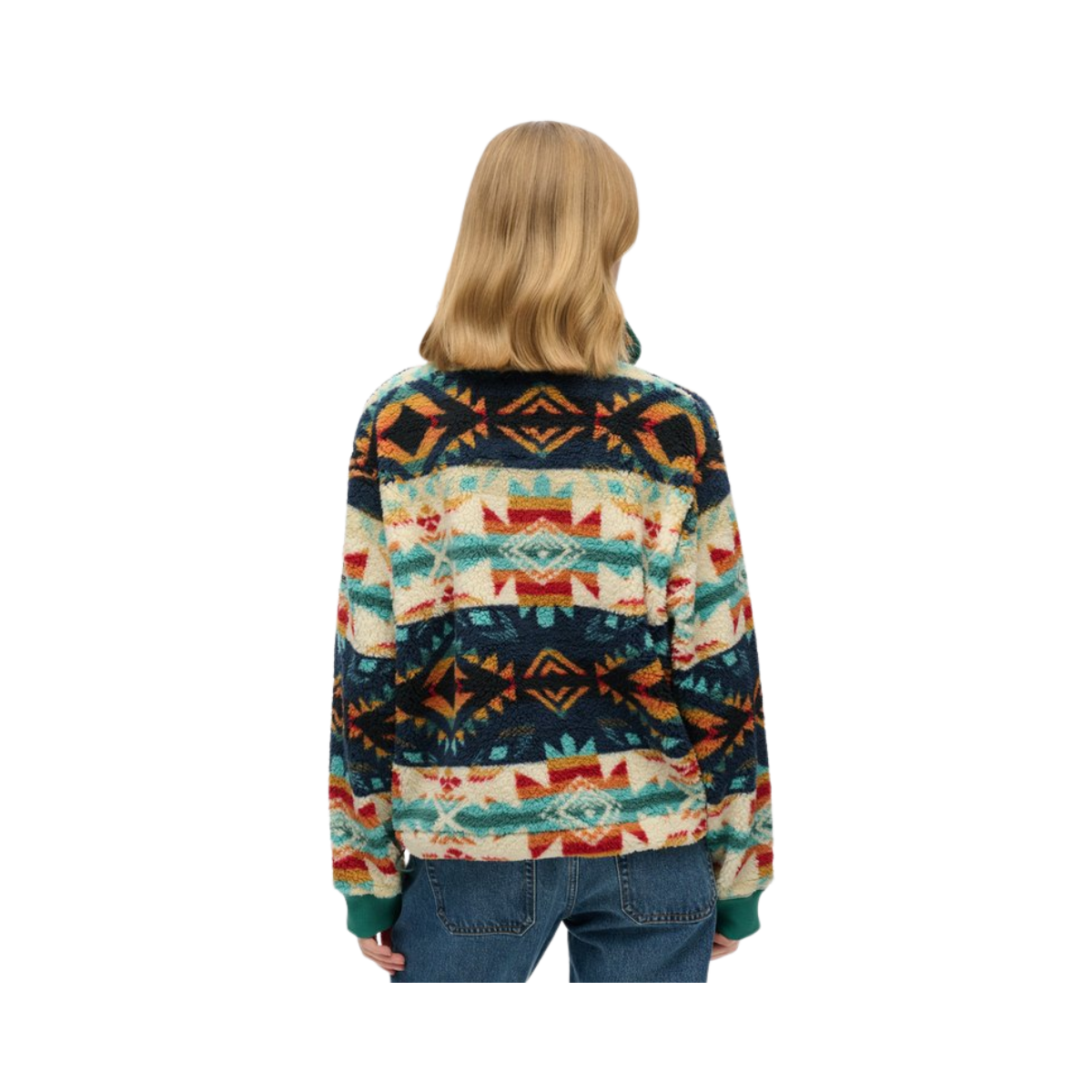 Super Soft Printed Half Zip - Nava Quilt Print
