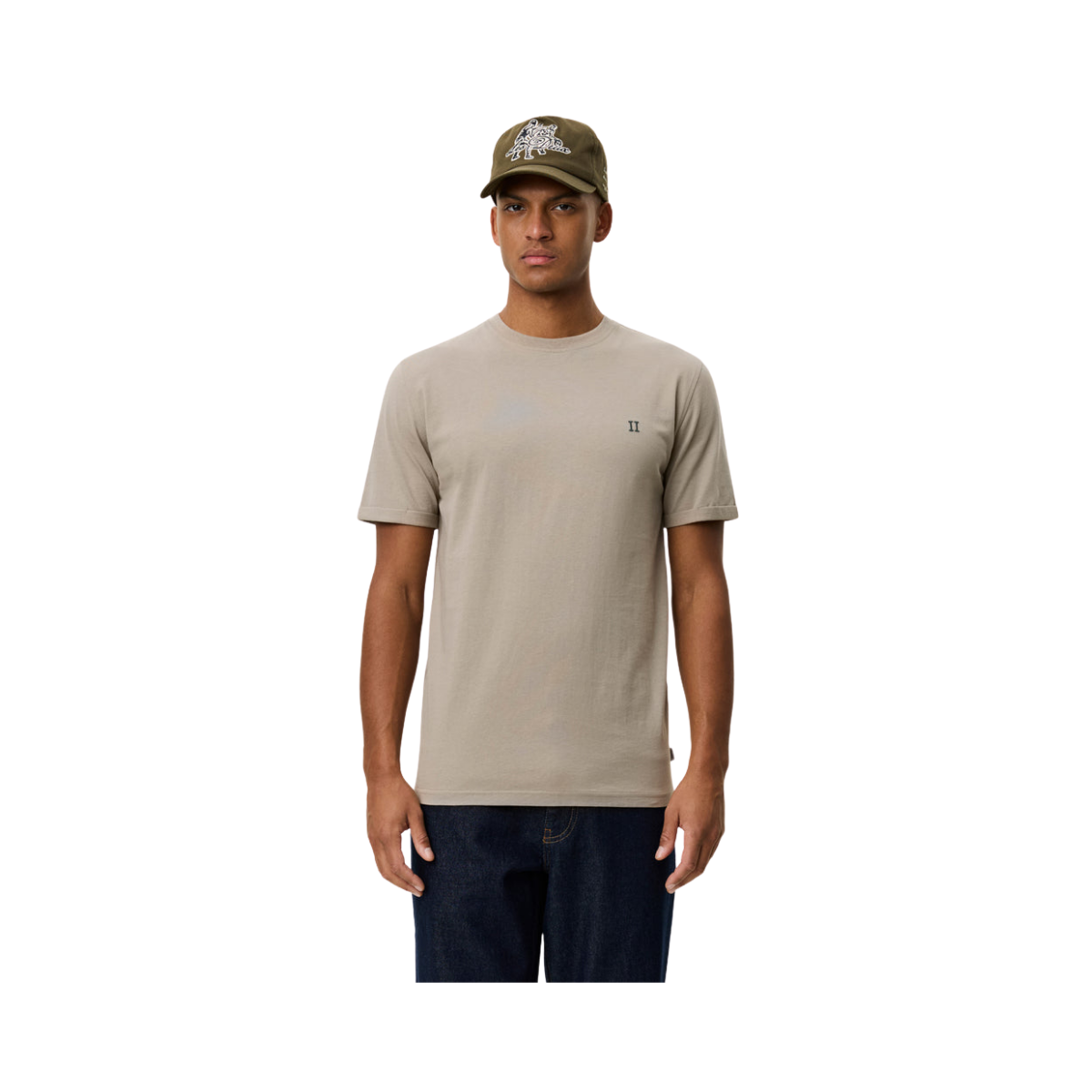 Norregaard Contrast T-Shirt - Laurel Oak Sand