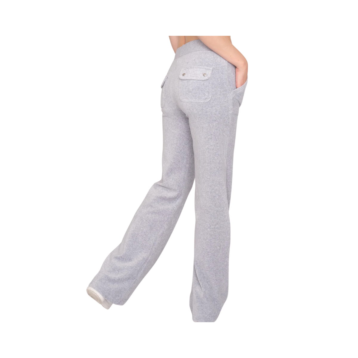 Layla Low Rise Pocket Pant - Silver Marl