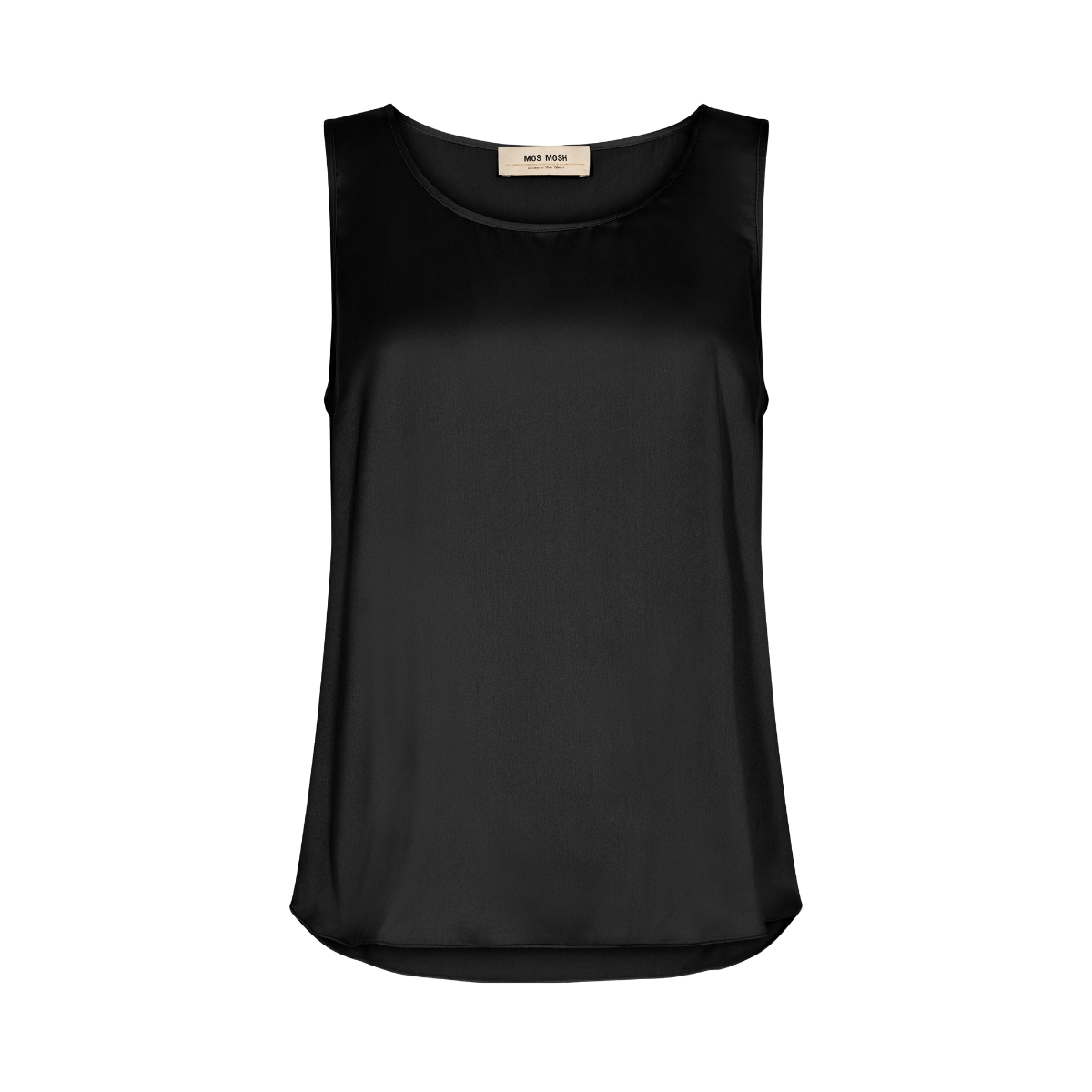 Astrid Silk Tank Top - Black
