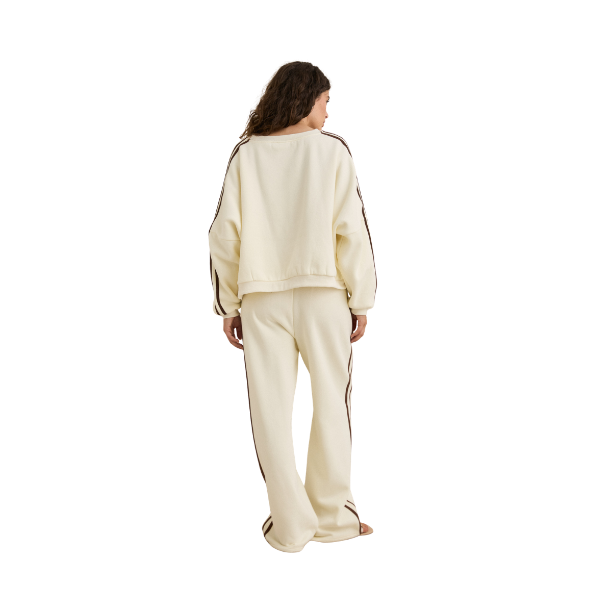 Contrast Sweatshirt - CREAM