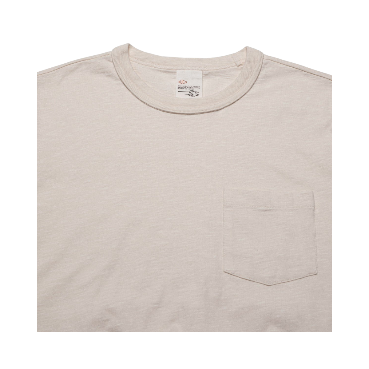 Roy Heavy Slub T-Shirt - Ecru