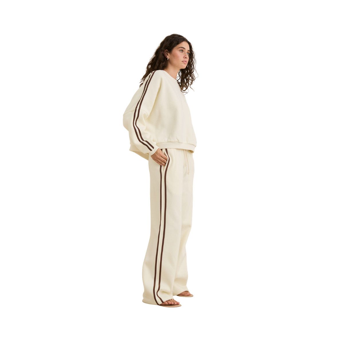 Contrast Trackpant - CREAM