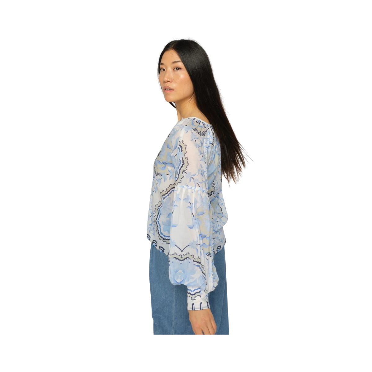 MMWylde Orchid Blouse - Brunnera Blue