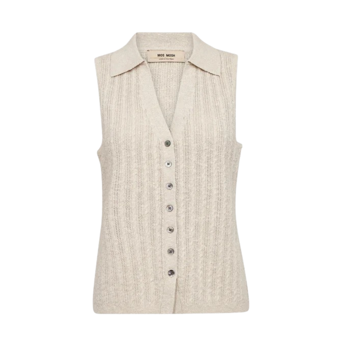 MMRinja Marisol Line Knit Top - Ecru