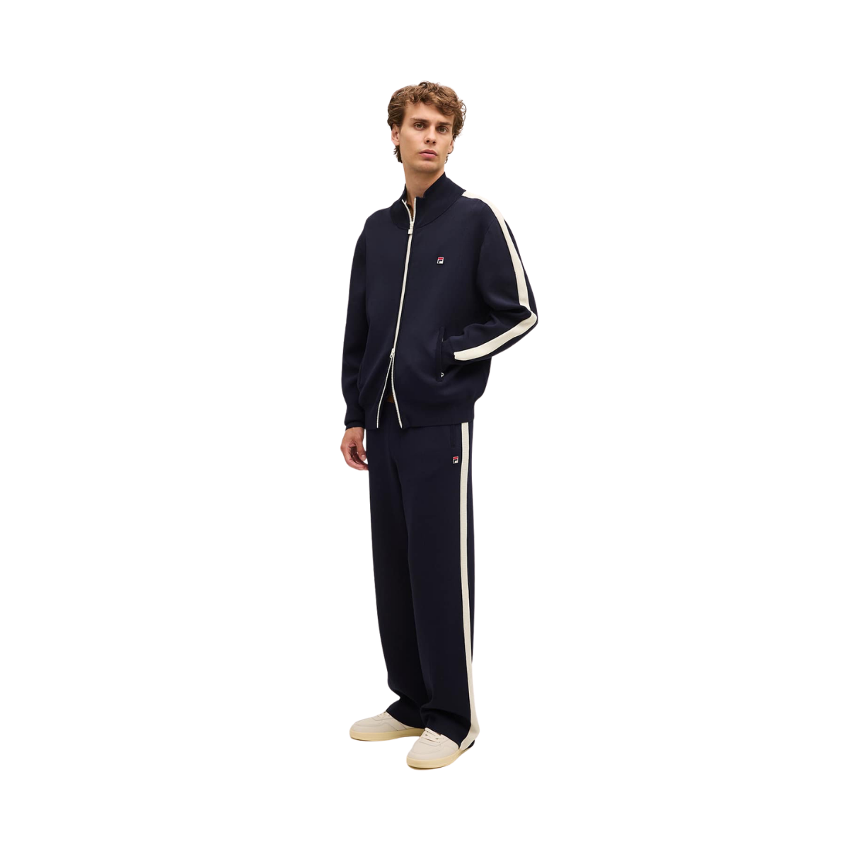 Cortina Wide Straight Knit Trackpant - Dark Sapphire