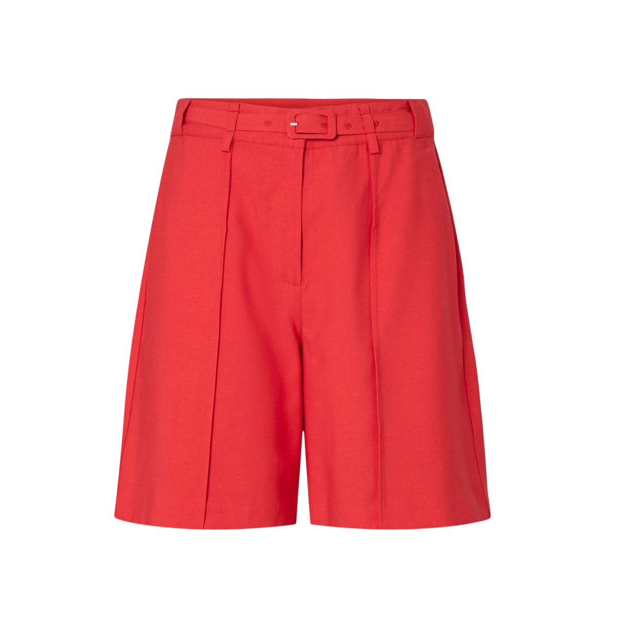 YASBirmo Highwaist Shorts - Poinsettia