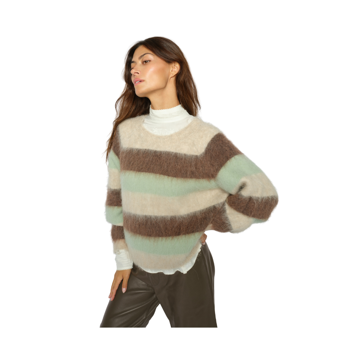 MMSuvi Stripe Knit - Frosty Green