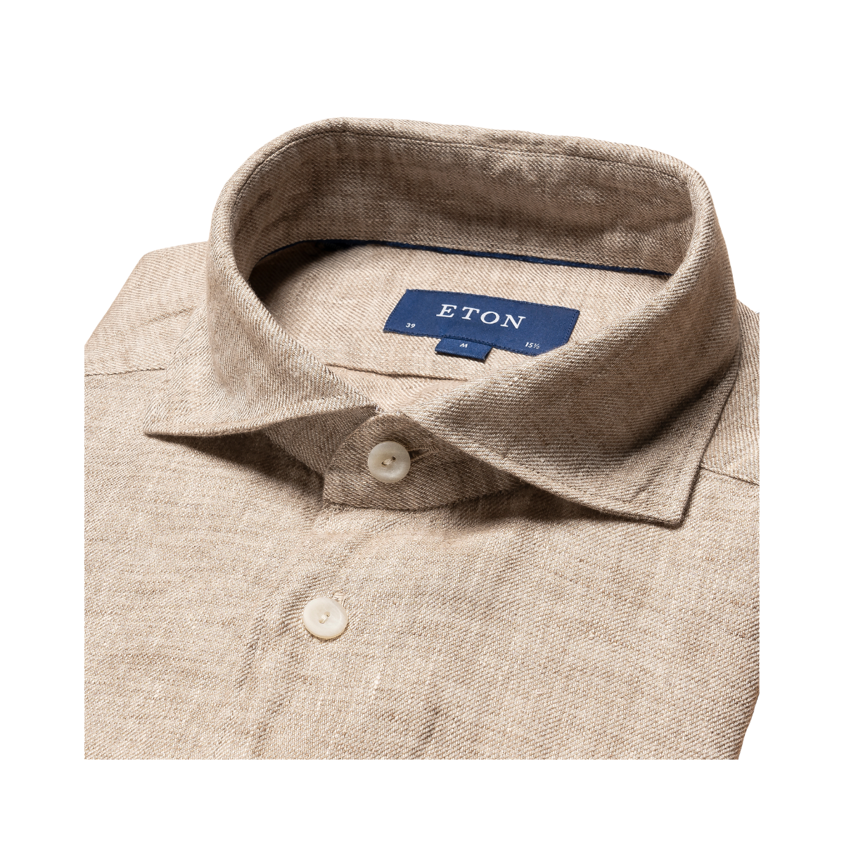 Twill Linen Shirt - Brown