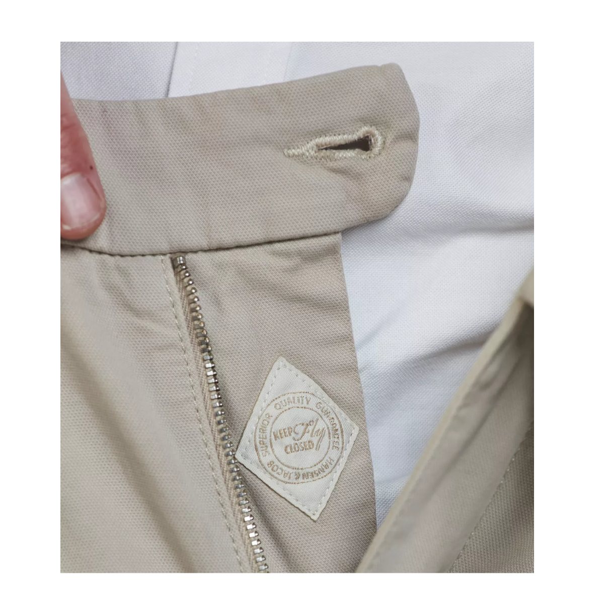 Front Pleat Pique Chino - Mullvad