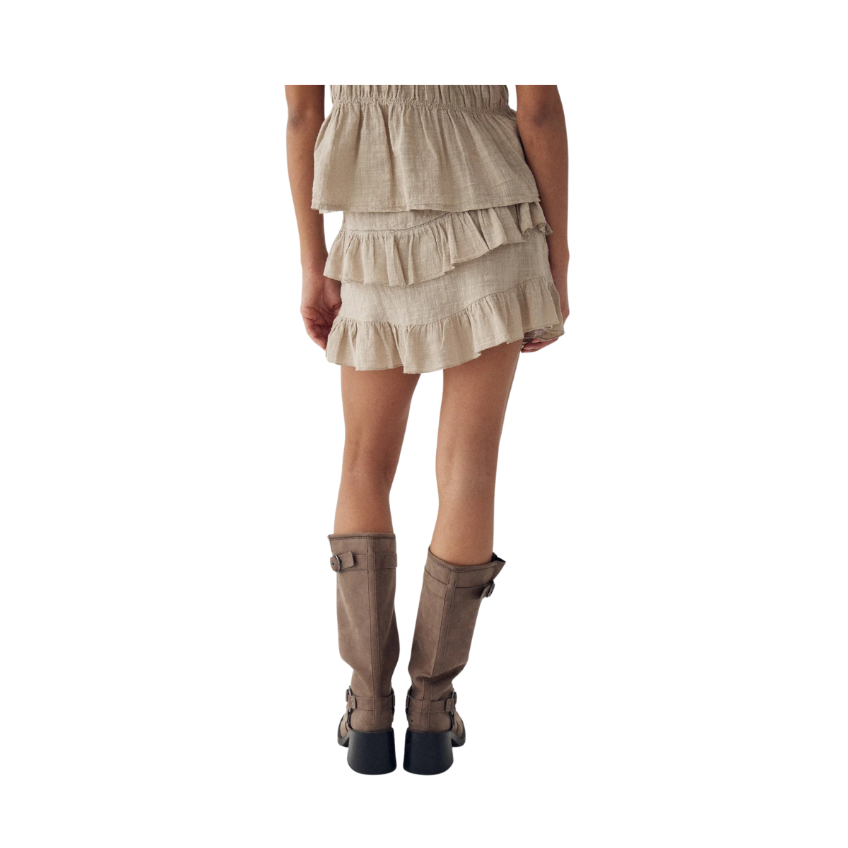 N-MARLIN SKIRT - Grey Ivory