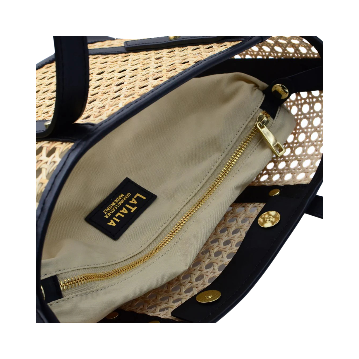 Straw bag Maxi - Black