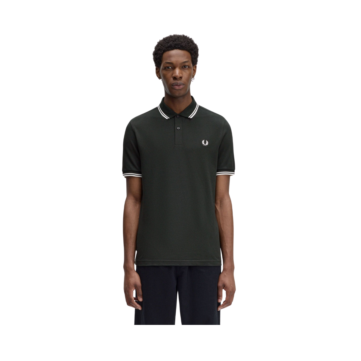 TWIN TIPPED FP SHIRT - Night Green/Snow White