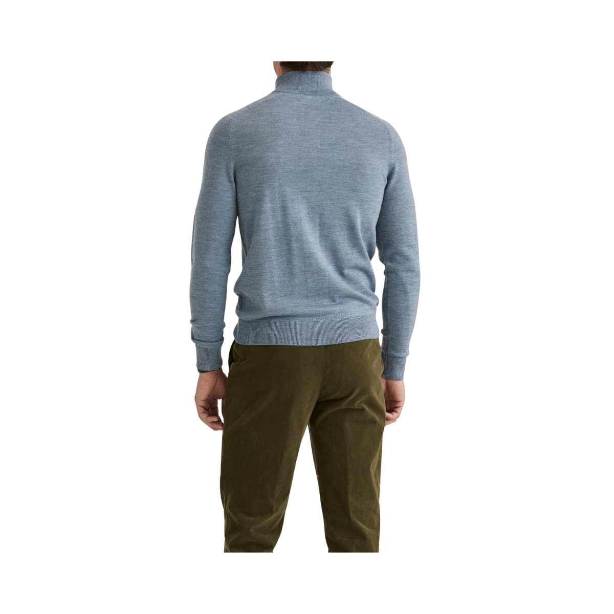 Merino John Zip - Blue