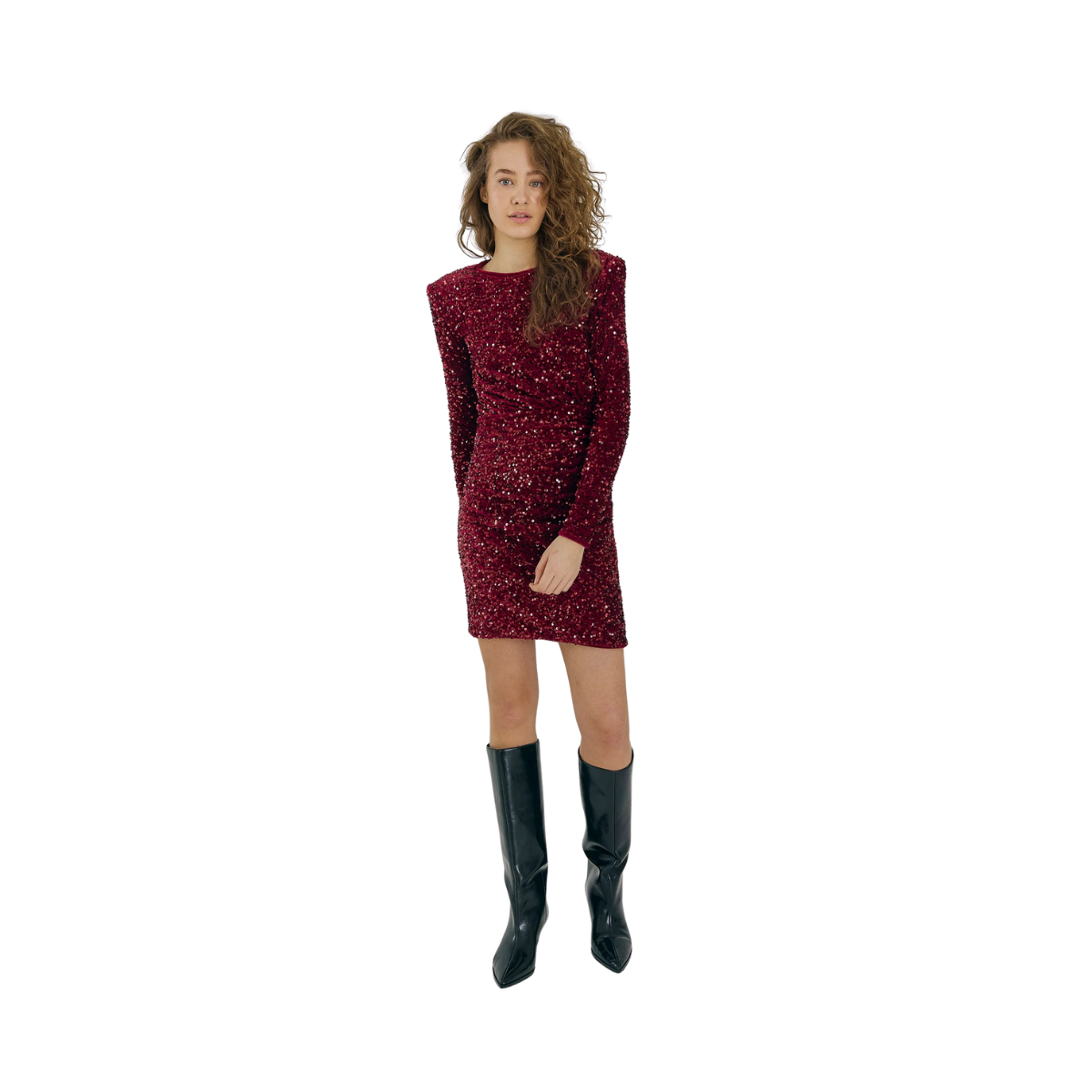 Milan Dress - Bordeaux