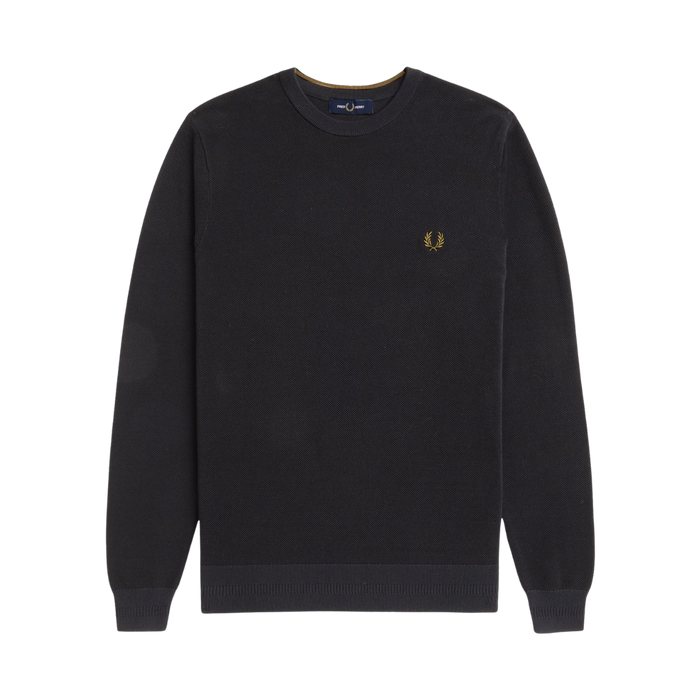 Pique Stitch Jumper - Black
