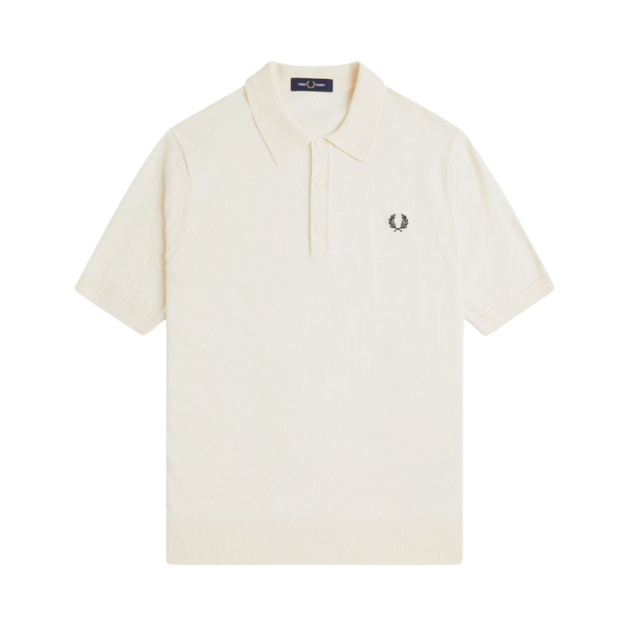 Cotton Knitted Shirt - Ecru